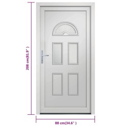 Porta Ingresso Bianca 88x208 cm in PVC