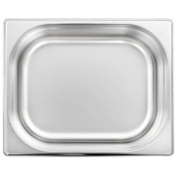 Contenitori Gastronorm 4 pz GN 1/2 100 mm in Acciaio Inox