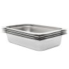 Contenitori Gastronorm 4 pz GN 1/1 100 mm in Acciaio Inox