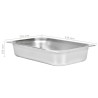 Contenitori Gastronorm 4 pz GN 1/1 100 mm in Acciaio Inox