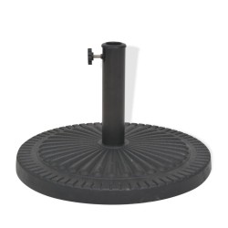 Base per Parasole Circolare in Resina Nera 14 kg