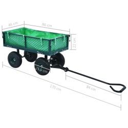 Carrello a Mano da Giardino Verde 250 kg