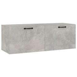   Mobile Pensile Grigio Cemento 100x36,5x35 cm Legno ingegnerizzato