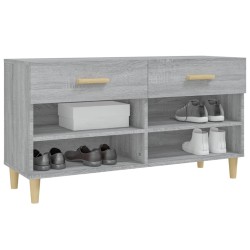   Scarpiera Grigio Sonoma 102x35x55 cm in Legno ingegnerizzato