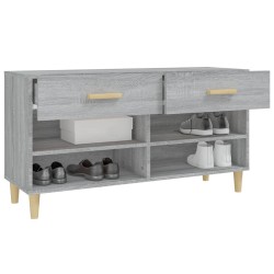   Scarpiera Grigio Sonoma 102x35x55 cm in Legno ingegnerizzato