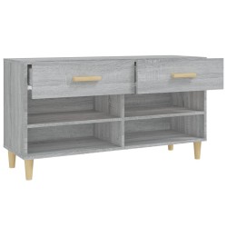   Scarpiera Grigio Sonoma 102x35x55 cm in Legno ingegnerizzato