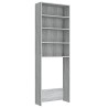   Mobile per Lavatrice Grigio Sonoma 64x24x190 cm