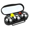 Get & Go Set da Pétanque IV 3 Bocce Argento COC 52JP-COC-Uni