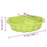   Sabbiere 2 pz Verdi 77x87x21 cm in Plastica