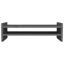   Supporto per Monitor Grigio 50x27x15 cm Legno Massello di Pino