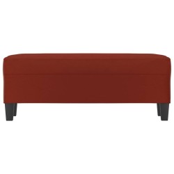 Panca Rosso Vino 100x35x41 cm in Similpelle