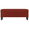 Panca Rosso Vino 100x35x41 cm in Similpelle