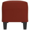 Panca Rosso Vino 100x35x41 cm in Similpelle