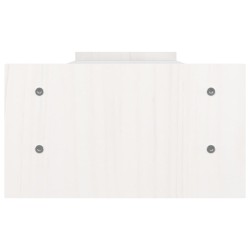   Supporto per Monitor Bianco 100x27x15 cm Legno Massello di Pino