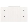   Supporto per Monitor Bianco 100x27x15 cm Legno Massello di Pino