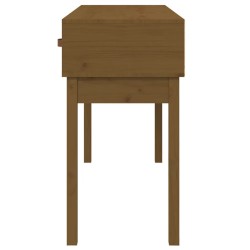   Tavolo Consolle Miele 114x40x75 cm in Legno Massello di Pino