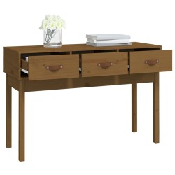   Tavolo Consolle Miele 114x40x75 cm in Legno Massello di Pino