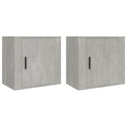   Comodini a Muro 2 pz Bianchi 50x30x47 cm