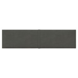    Pannelli Murali 12 pz Grigio Scuro 60x15 cm Velluto 1,08 m²