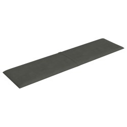    Pannelli Murali 12 pz Grigio Scuro 60x15 cm Velluto 1,08 m²