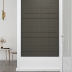    Pannelli Murali 12 pz Grigio Scuro 60x15 cm Velluto 1,08 m²