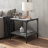   Tavolini 2pz grigio sonoma 40x40x40 cm in Legno ingegnerizzato