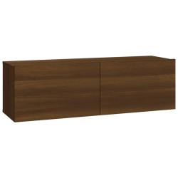 Set Mobili Porta TV 8pz Rovere Marrone in Legno ingegnerizzato