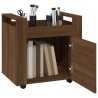   Carrello Scrivania Rovere Marrone 60x45x60 cm Legno ingegnerizzato