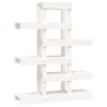   Supporto per Piante Bianco 85x25x109,5cm Legno Massello di Pino