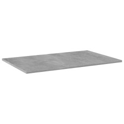 Ripiani per Libreria 4pz Grigio Cemento 80x50x1,5cm Multistrato