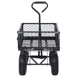 Carrello a Mano da Giardino Nero 250 kg