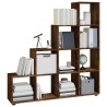 Libreria a Scala Rovere Fumo 142 cm in Legno ingegnerizzato