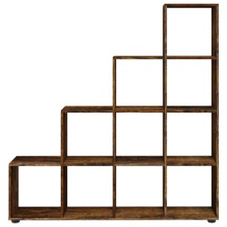 Libreria a Scala Rovere Fumo 142 cm in Legno ingegnerizzato