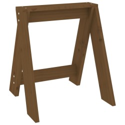   Sgabelli 2 pz Miele 40x40x45 cm in Legno Massello di Pino