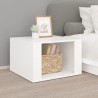   Comodino Bianco 57x55x36 cm in Legno ingegnerizzato