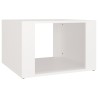   Comodino Bianco 57x55x36 cm in Legno ingegnerizzato