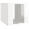 Comodino Bianco Lucido 41x40x36 cm in Legno ingegnerizzato