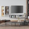 Set di Mobili Porta TV 4 pz Grigio Sonoma in Legno ingegnerizzato