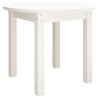   Tavolino da Salotto Bianco Ø 55x45 cm in Legno Massello di Pino