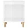 vidaXL Comodini 2 pz in Bianco Lucido 40x35x50 cm