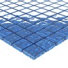 Piastrelle Mosaico 22 pz Blu 30x30 cm in Vetro