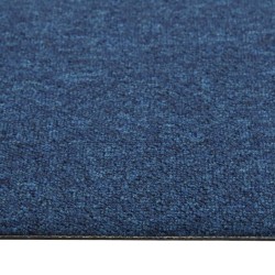 Quadrotte di Moquette 20 pz 5 m² 50x50 cm Blu Scuro