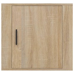 vidaXL Comodini a Muro 2 pz Rovere Sonoma 50x30x47 cm