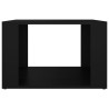 vidaXL Comodino Nero 57x55x36 cm in Legno ingegnerizzato