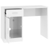 vidaXL Scrivania Cassetto Bianco Lucido 100x40x73cm Legno ingegnerizzato