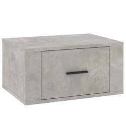 vidaXL Comodino a Muro Grigio Cemento 50x36x25 cm