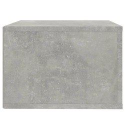 vidaXL Comodino a Muro Grigio Cemento 50x36x25 cm