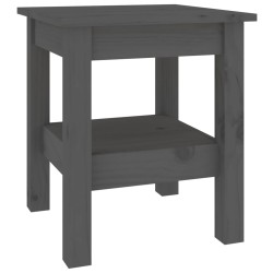 vidaXL Tavolino da Salotto Grigio 35x35x40 cm Legno Massello di Pino