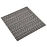 Quadrotte di Moquette 20 pz 5 m² 50x50 cm Antracite a Strisce