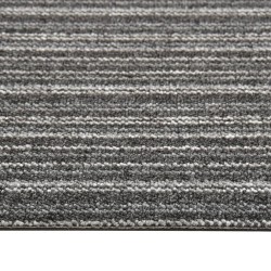 Quadrotte di Moquette 20 pz 5 m² 50x50 cm Antracite a Strisce